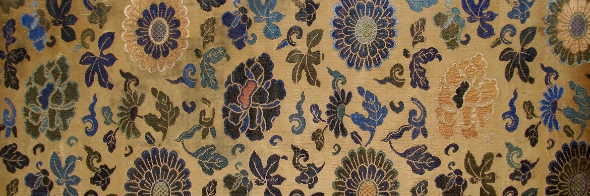 Chinees 17e eeuws zijden brokaat